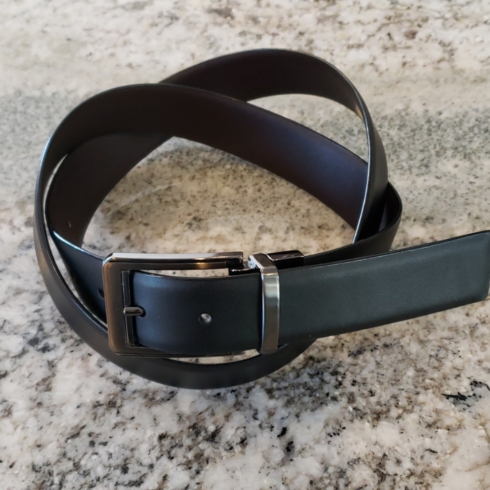 Perry Ellis Men's Reversible Leather Belt 38/95